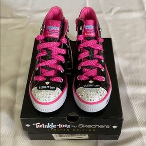 Brand new in box ltd ed sketchers twinkle toes